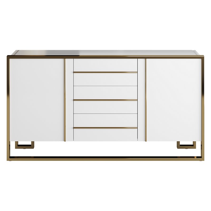 Glossy White Buffet - Image 4