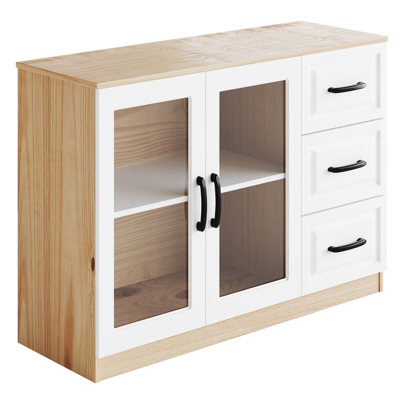 Modern Wood Buffet Cabinet 2 - Image 4