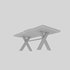 3D 3D natural wood table model 03 model model - Thumbnail 5