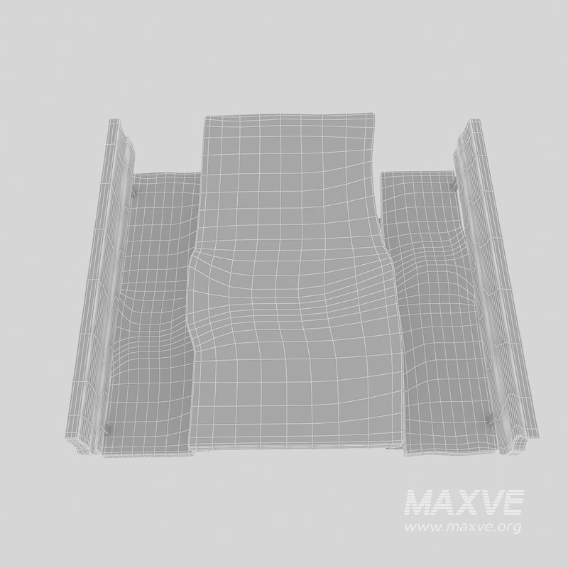 3D 3D natural wood table chair model - Image 8