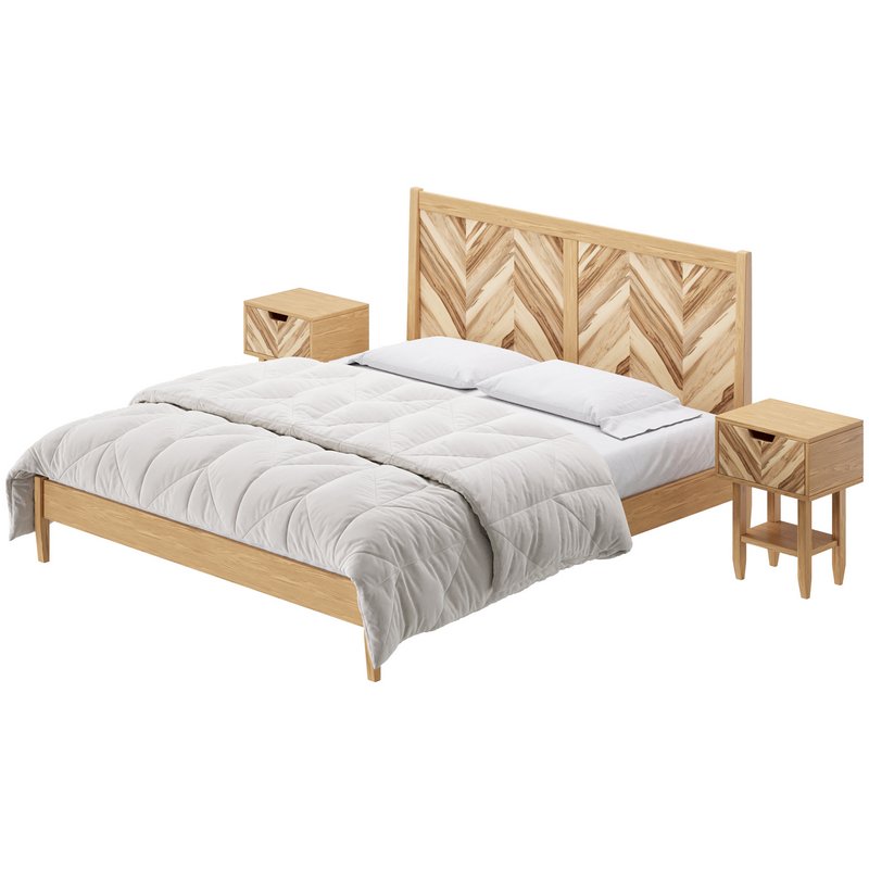 Paxton Wooden Bed - Image 5