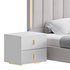 Glam Beige Upholstered Bed - Thumbnail 6