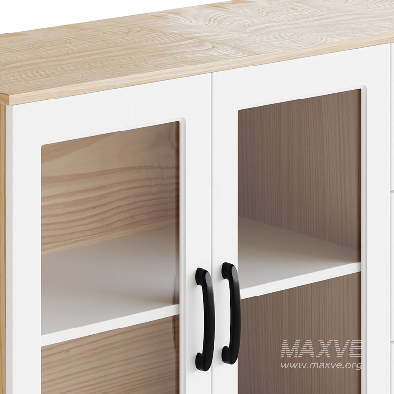 Modern Wood Buffet Cabinet 2 - Image 5