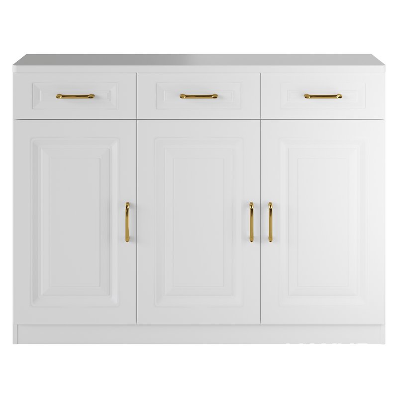 Modern Wood Sideboard Credenza 3 - Image 5