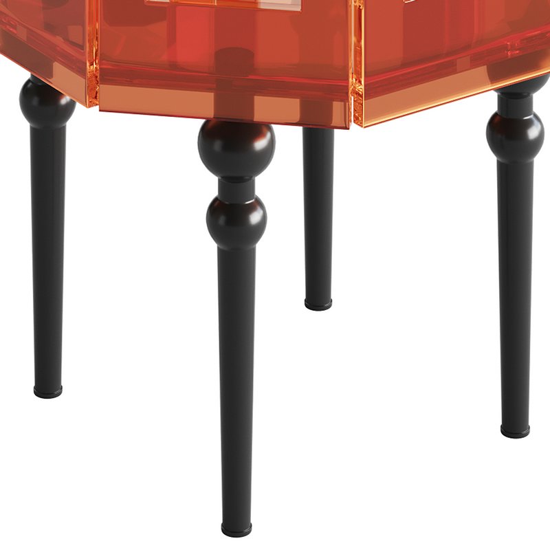 Retro Acrylic Side Table - Image 6