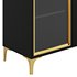 Modern Glass Door Wood Sideboard 3 - Thumbnail 6