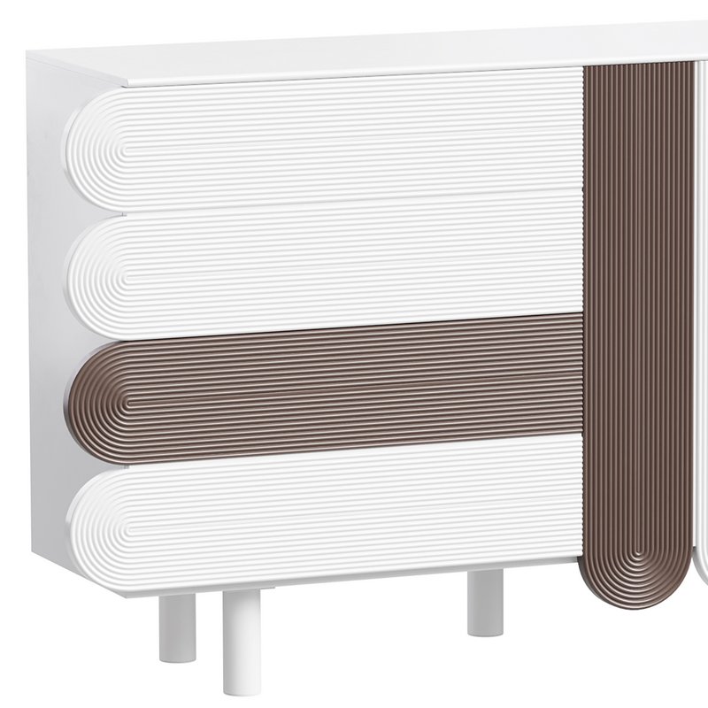 Modern White Sideboard - Image 5