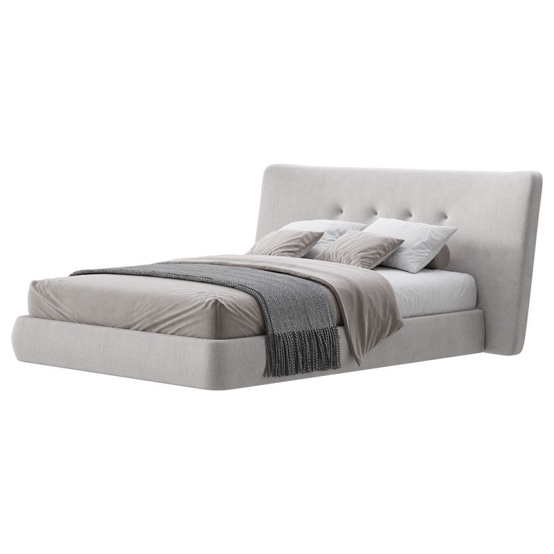 Hendricks Gray Fabric bed - Image 5