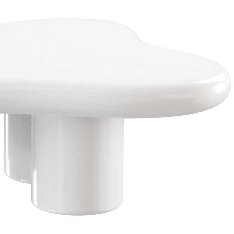 Modern Smooth Wood Abstract Coffee Table - Image 6