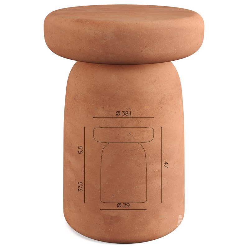 TOTOTO clay coffee table by Miniforms - Image 4