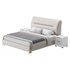 Elegant Beige Upholstered Modern Headboard Bed - Thumbnail 5