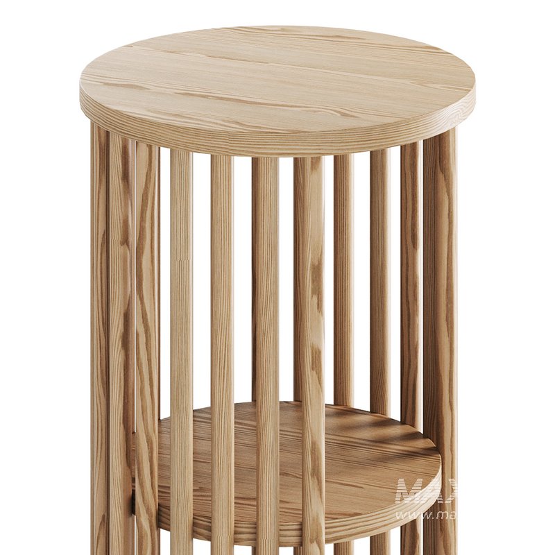Solid Wood Side Table - Image 5