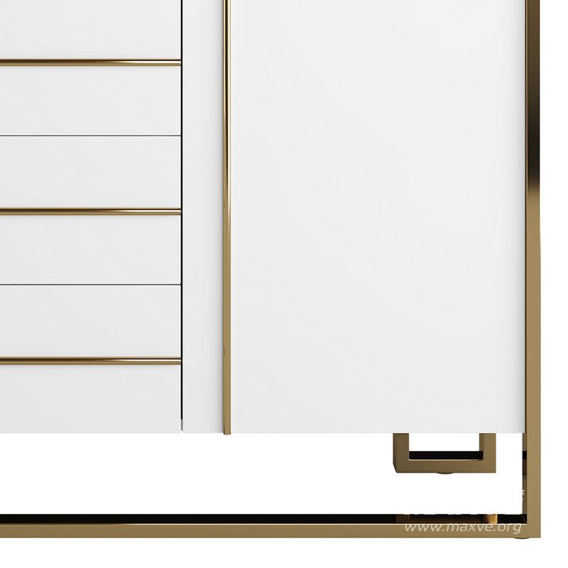 Glossy White Buffet - Image 5