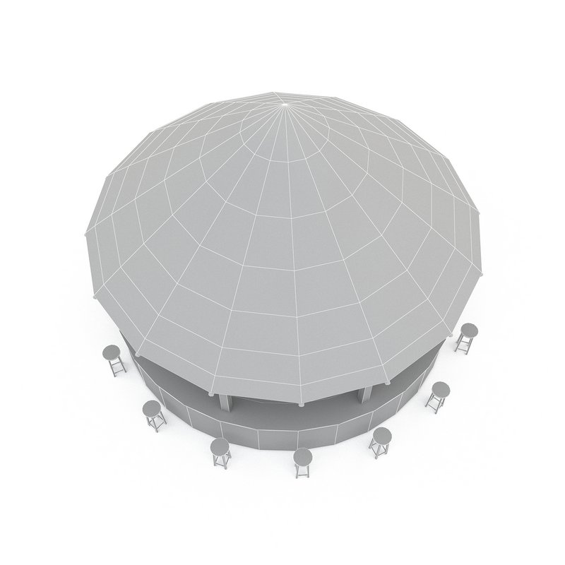 bohemian bar 02 model - Image 4