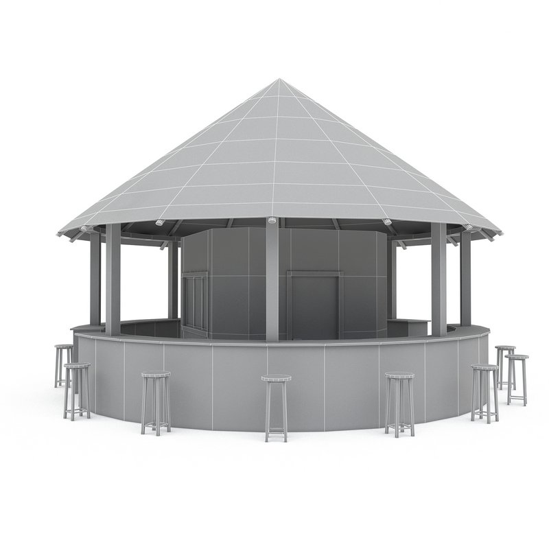 bohemian bar 02 model - Image 6