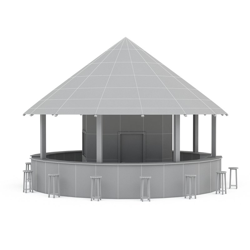 bohemian bar 02 model - Image 7