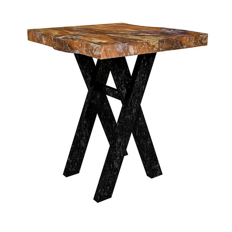 3D model natural wood bistro table 3D model - Image 6