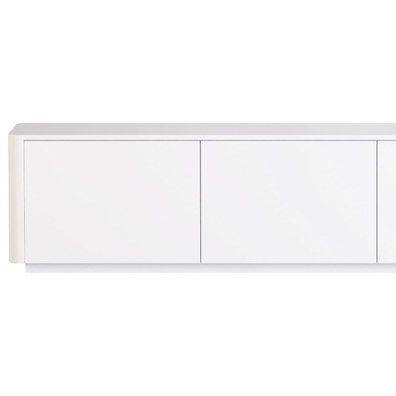 Stylish White TV Stand in Wood - Image 5