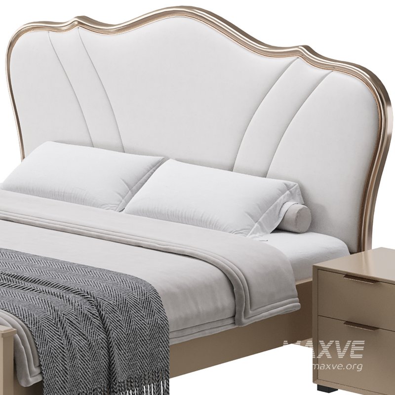 Faux Leather Upholstered Headboard Bed - Image 6