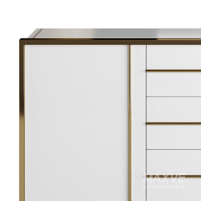 Glossy White Buffet - Image 6