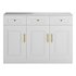 Sumptuous White Wood Sideboard Credenza - Thumbnail 6