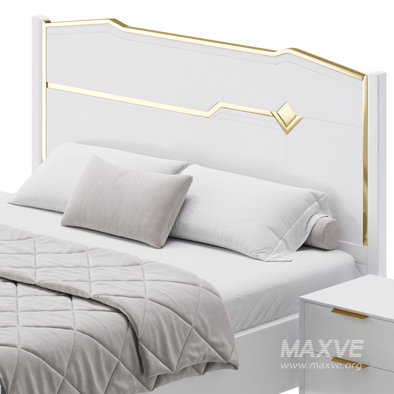 Modern White Bed I - Image 5