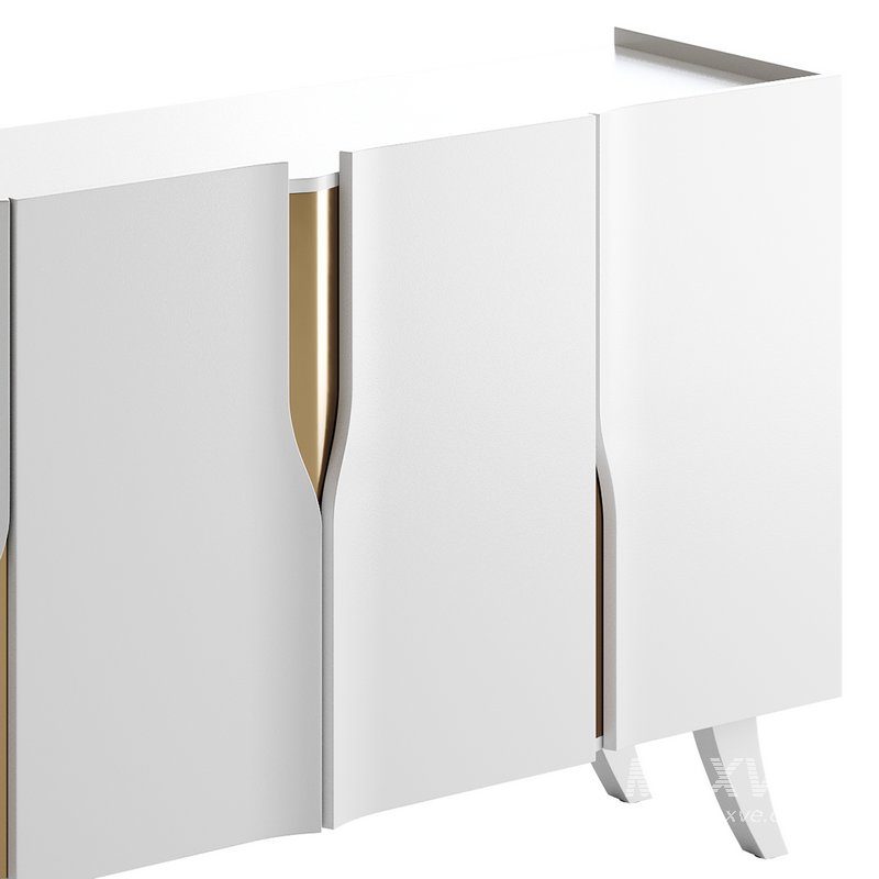 Modern White Sideboard Buffet - Image 5