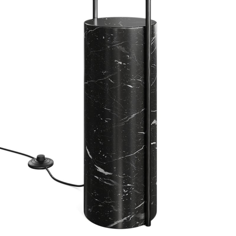 Polo black marble floor lamp by CB2 - Image 3