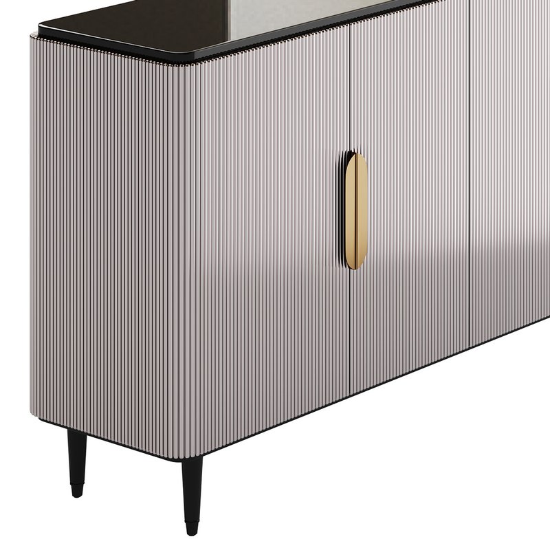 Modern Sideboard Buffet Black Kitchen - Image 6