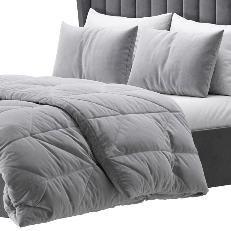 Octavia Velvet-Finish Ottoman Bed I - Image 9