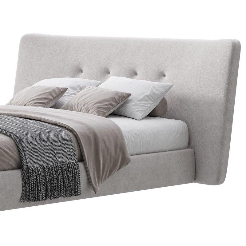 Hendricks Gray Fabric bed - Image 6