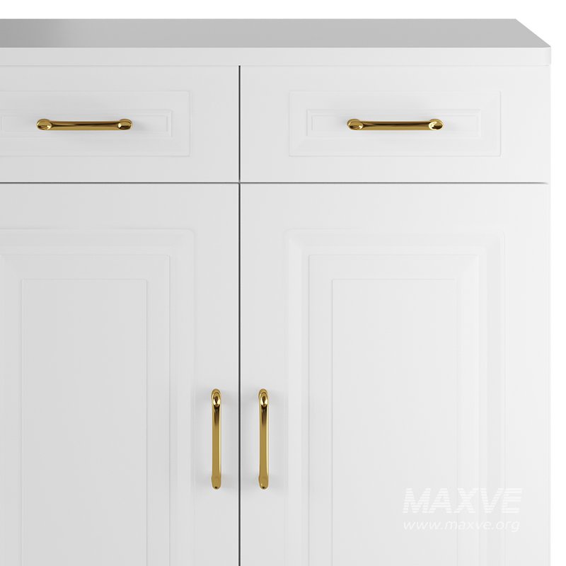 Modern Wood Sideboard Credenza 3 - Image 6