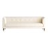 TUFTED CREAM WHITE VELVET SOFA - Thumbnail 6
