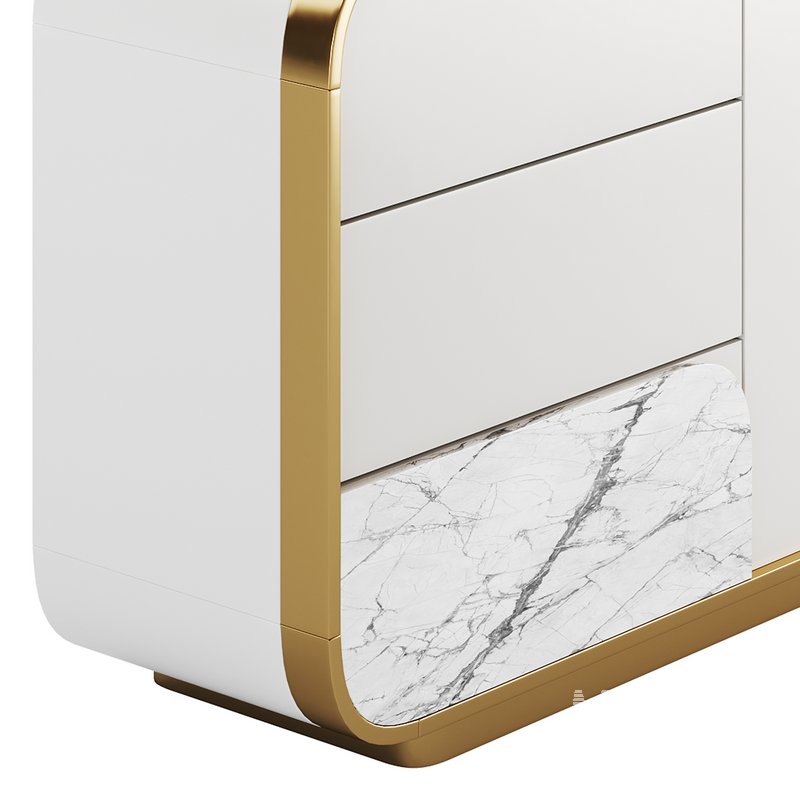 Modern Off White Sideboard - Image 6