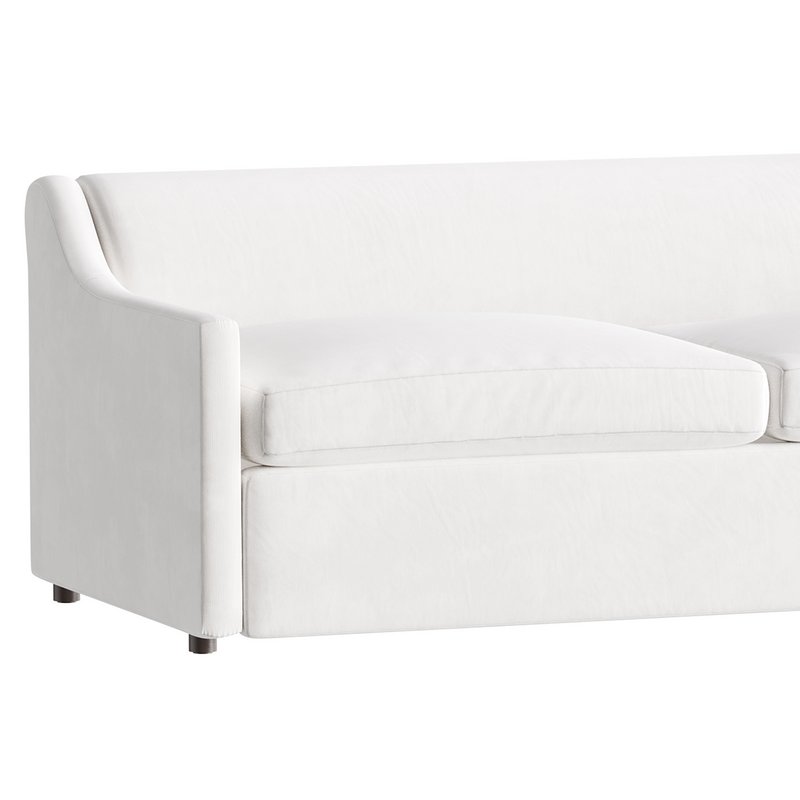 GREY PERFORMANCE FABRIC SLEEPER SOFA - Image 6