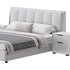 Gray Wingback Upholstered Headboard Bed - Thumbnail 4