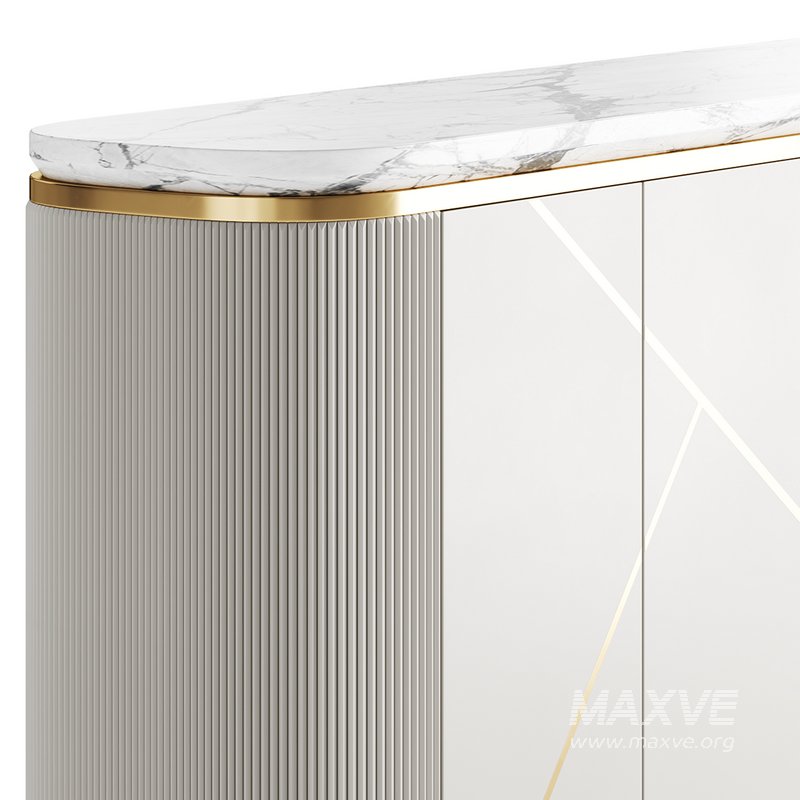 Sideboard Buffet Faux Marble - Image 5