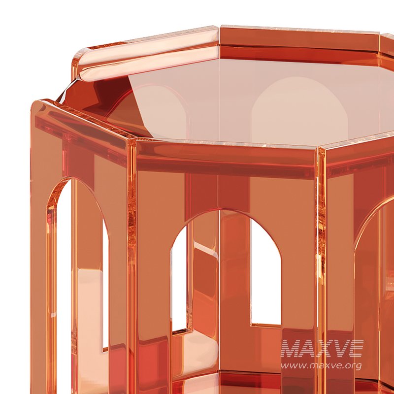 Retro Acrylic Side Table - Image 5