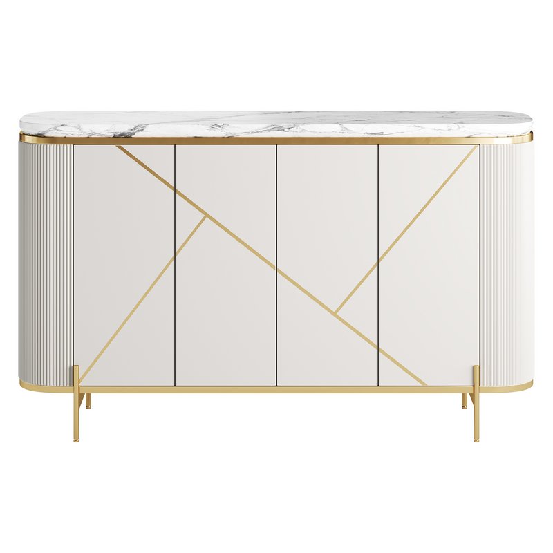 Sideboard Buffet Faux Marble - Image 7