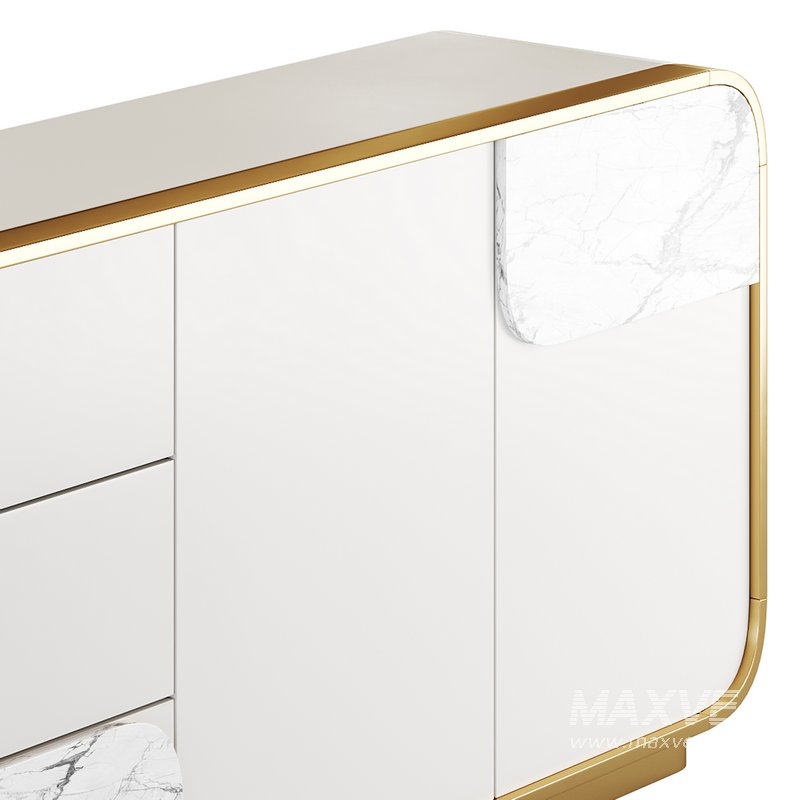 Modern Off White Sideboard - Image 5