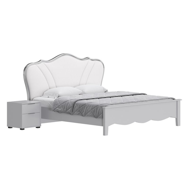 Faux Leather Upholstered Headboard Bed - Image 7