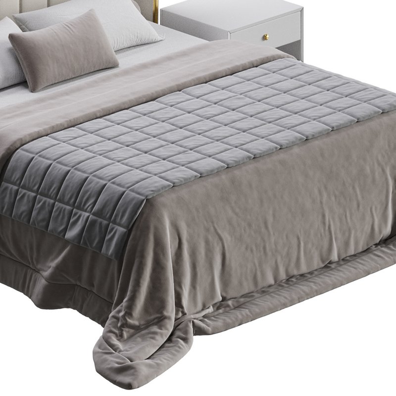 Modern Beige King Size Bed - Image 8