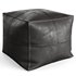 Vintage Leather Pouf - Thumbnail 3