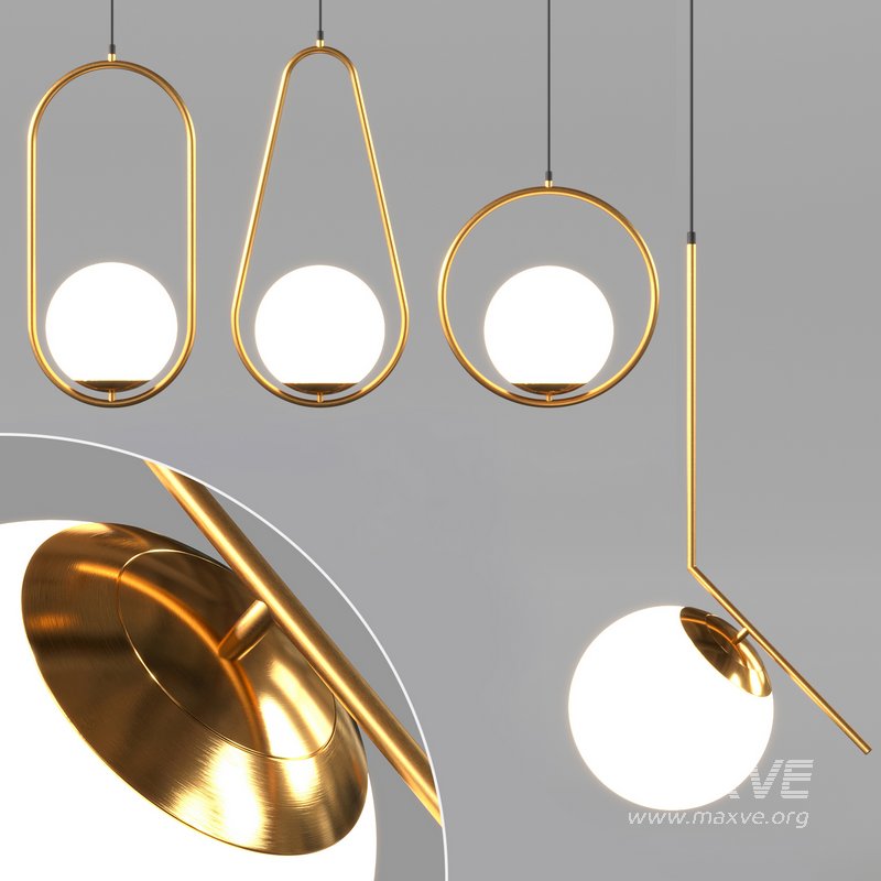C Ball modern Pendant light - Image 1