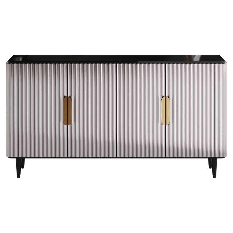 Modern Sideboard Buffet Black Kitchen - Image 7