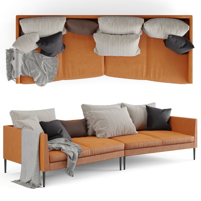 Pilotis Leather Sofa by COR - Image 3