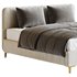 White Faux Leather Upholstered Modern Bed - Thumbnail 7