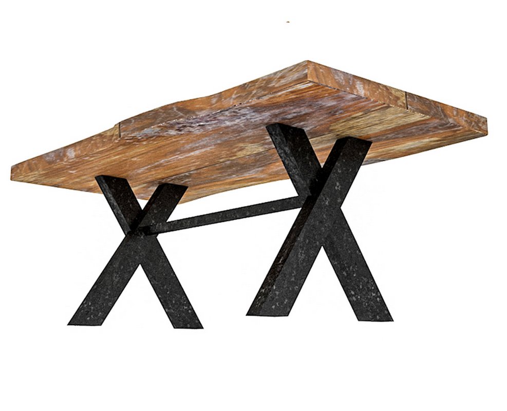 3D 3D natural wood table model 03 model model - Image 7
