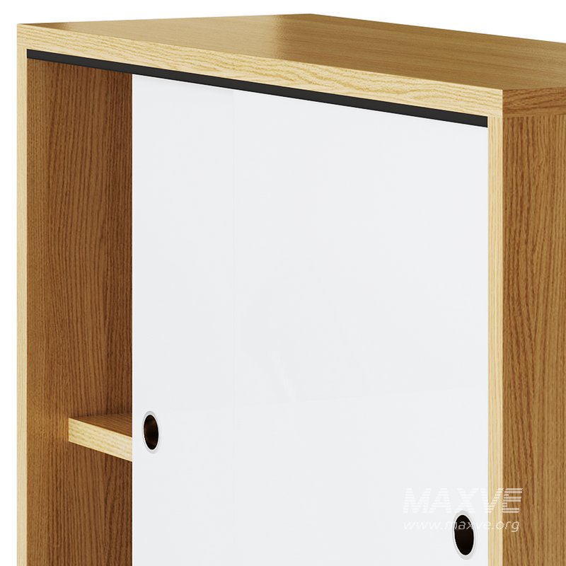 Living Room Contemporary Manufactured Wood Sideboard with Doors - Image 5