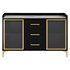 Modern Glass Door Wood Sideboard 3 - Thumbnail 7